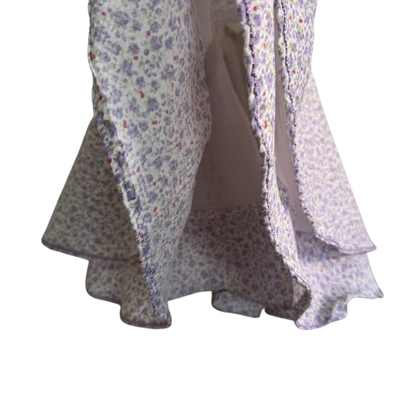 VTG B.T. Kids Dress Floral Lavender White Sleeveless Toddler Girl 2T - Picture 3 of 6